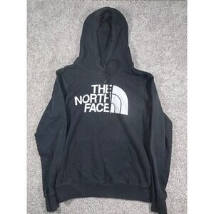 The North Face Hoodie Sweatshirt Pullover Black Logo Graphic Mens